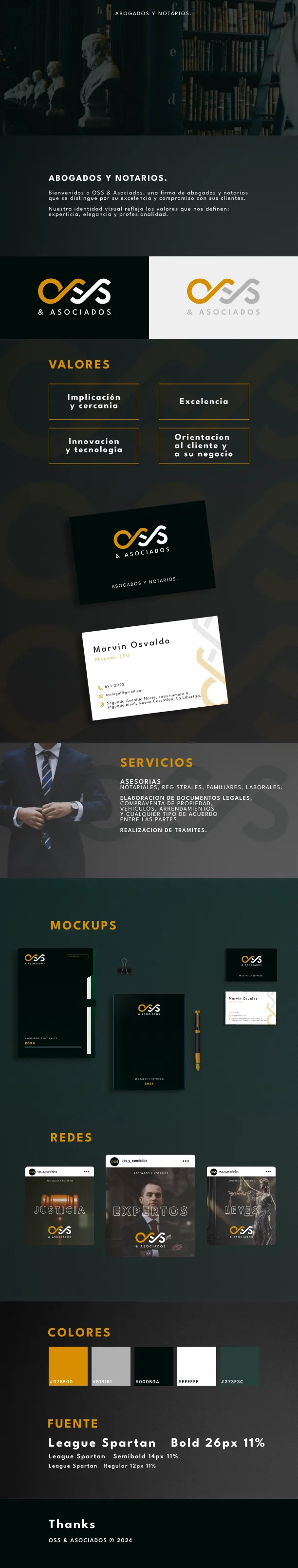 Branding completo de OSS y Asociados